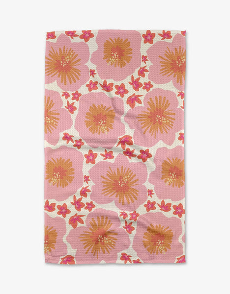 Hibiscus Sunset Tea Towel