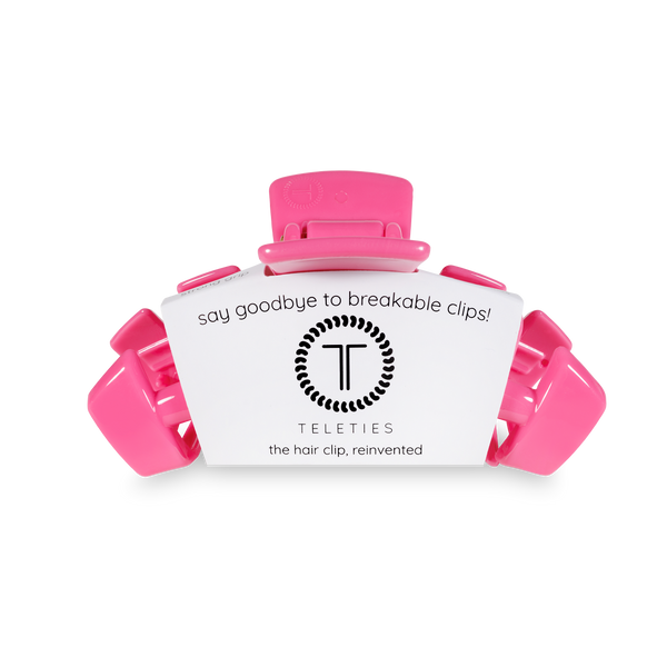 Teletie Medium Classic Clip Paradise Pink