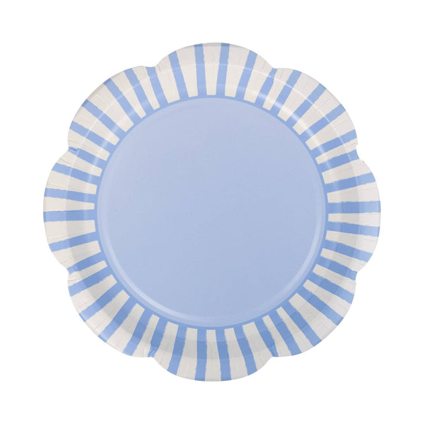 Blue Striped 9" Scallops