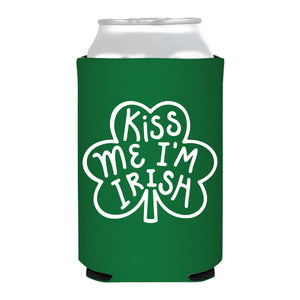 Kiss Me I'm Irish Can Cooler