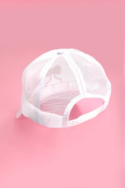 Bow Trucker Hat Pink