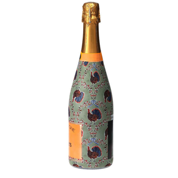 Autumn Turkey Trellis Champagne Bottle Wrap