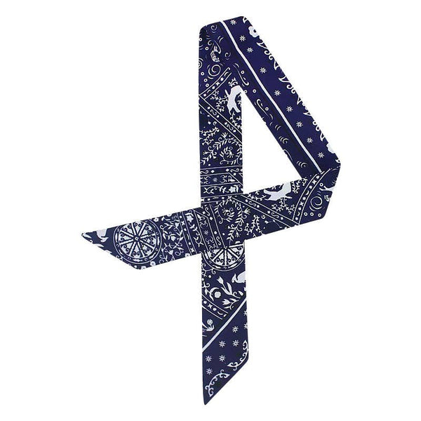 Twilly Satin Gameday Scarf: Maroon Print