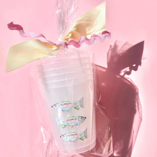 Kissy Fish Frosted Cup Set