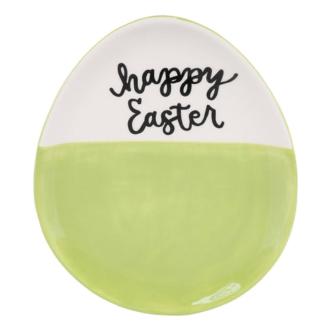 Green Easter Egg Plate