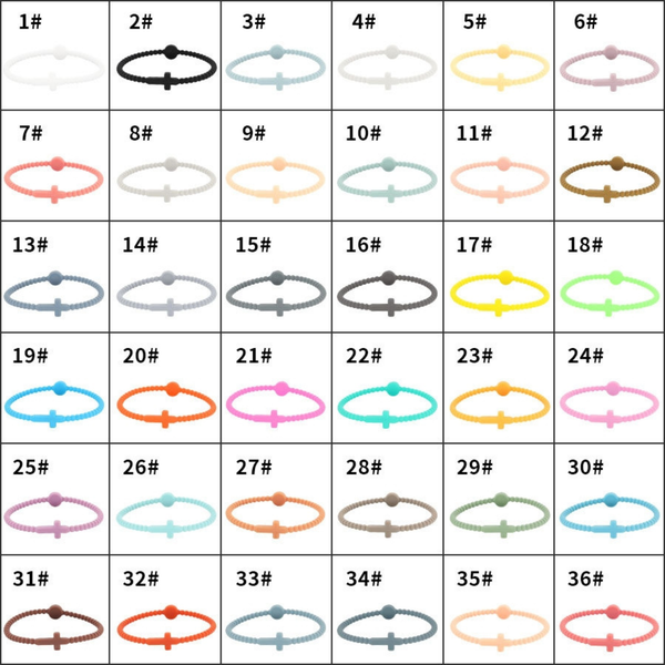 Silicone Cross Bracelets: Fun Mix - Best Sellers