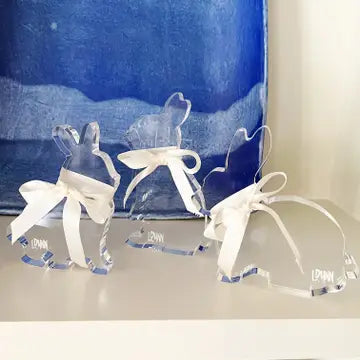 Clear Acrylic Bunny - Lauren Dunn