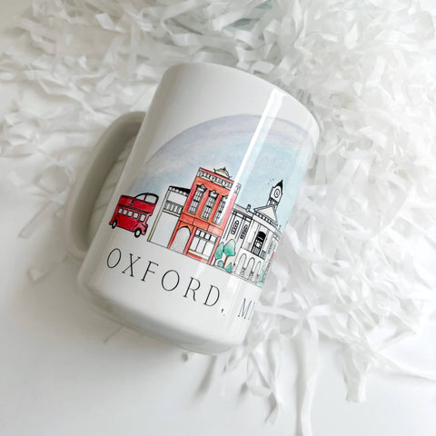 Oxford, Mississippi Mugs: Watercolor