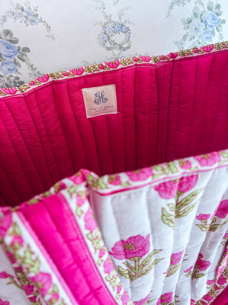 Magnolia Luxe | Regular Quilted Tote Bag