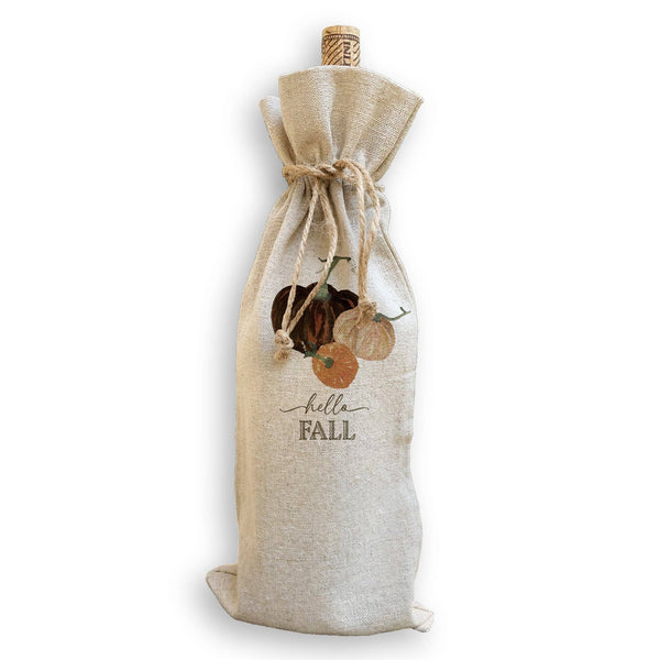 Mocha Pumpkins with Hello Fall: Dishtowel / -