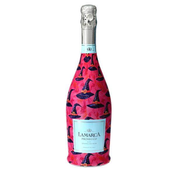 Preppy Halloween Witch Hats Prosecco Bottle Wrap