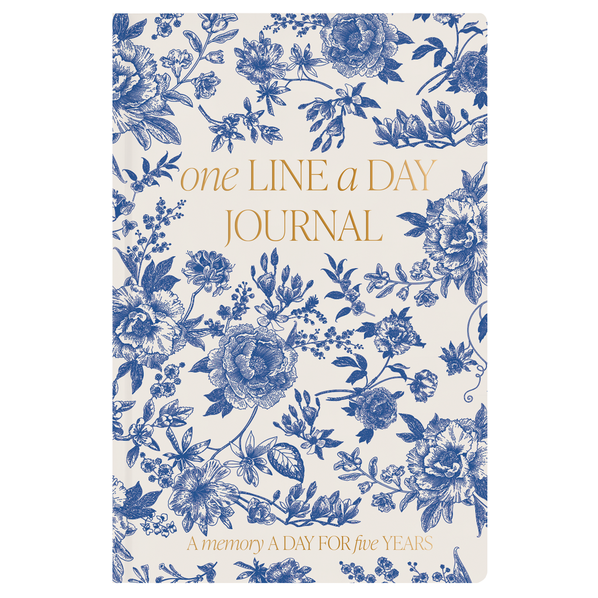 Blue Delft One Line A Day Fabric Journal - Stationery