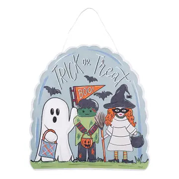 Reversible Trick or Treaters/Turkey Door Hanger