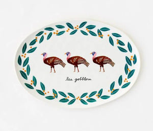 Les Gobblers Melamine Platter