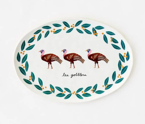 Les Gobblers Melamine Platter