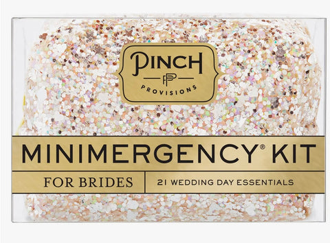 Champagne Glitter Minimergency Kit for Brides