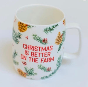 Christmas Is Better On The Farm Mug