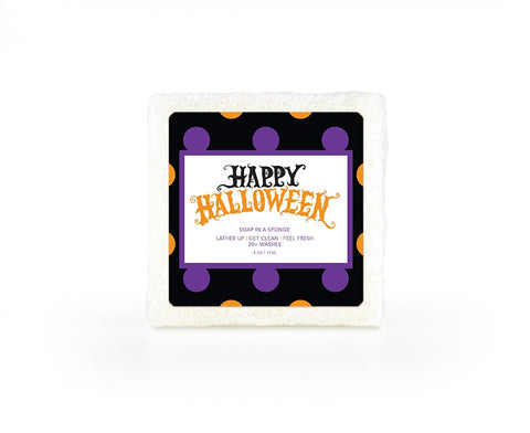 Happy Halloween Square Soap In A Sponge