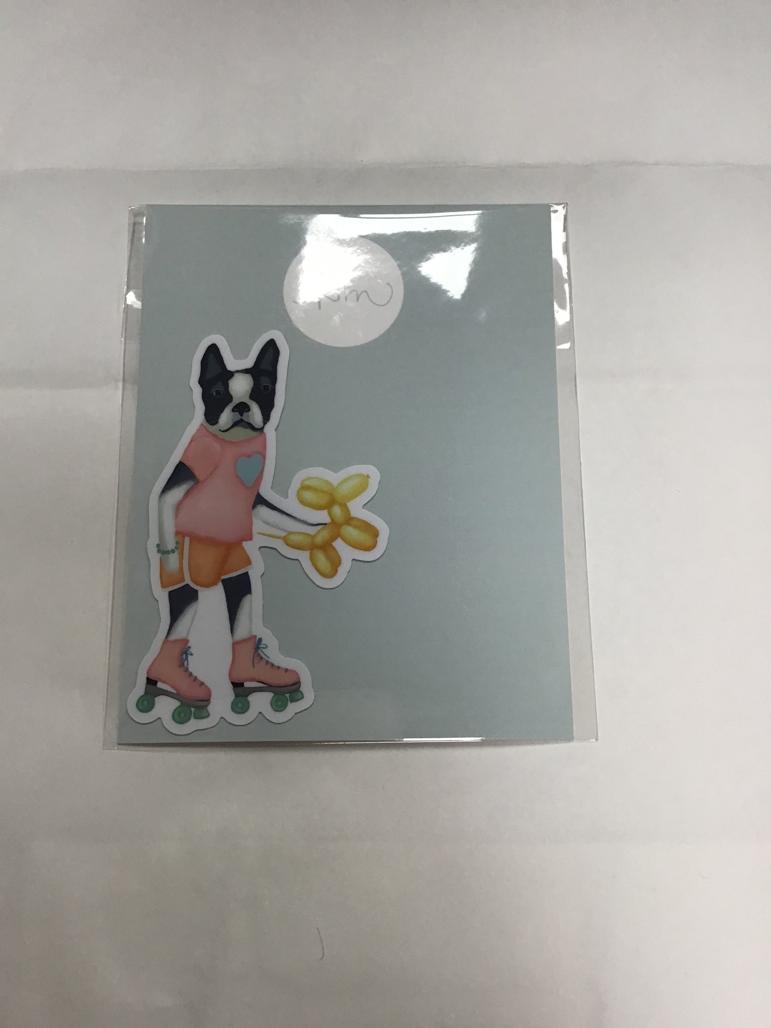 Roller Skating Frenchie Sticker Karen Marcum
