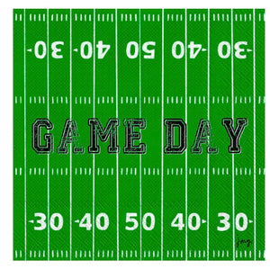 Game Day Football Field Paper Cocktail Napkins
