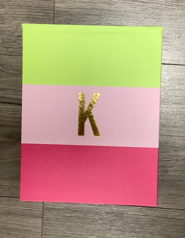 Mary Square “K” Bound Notepad