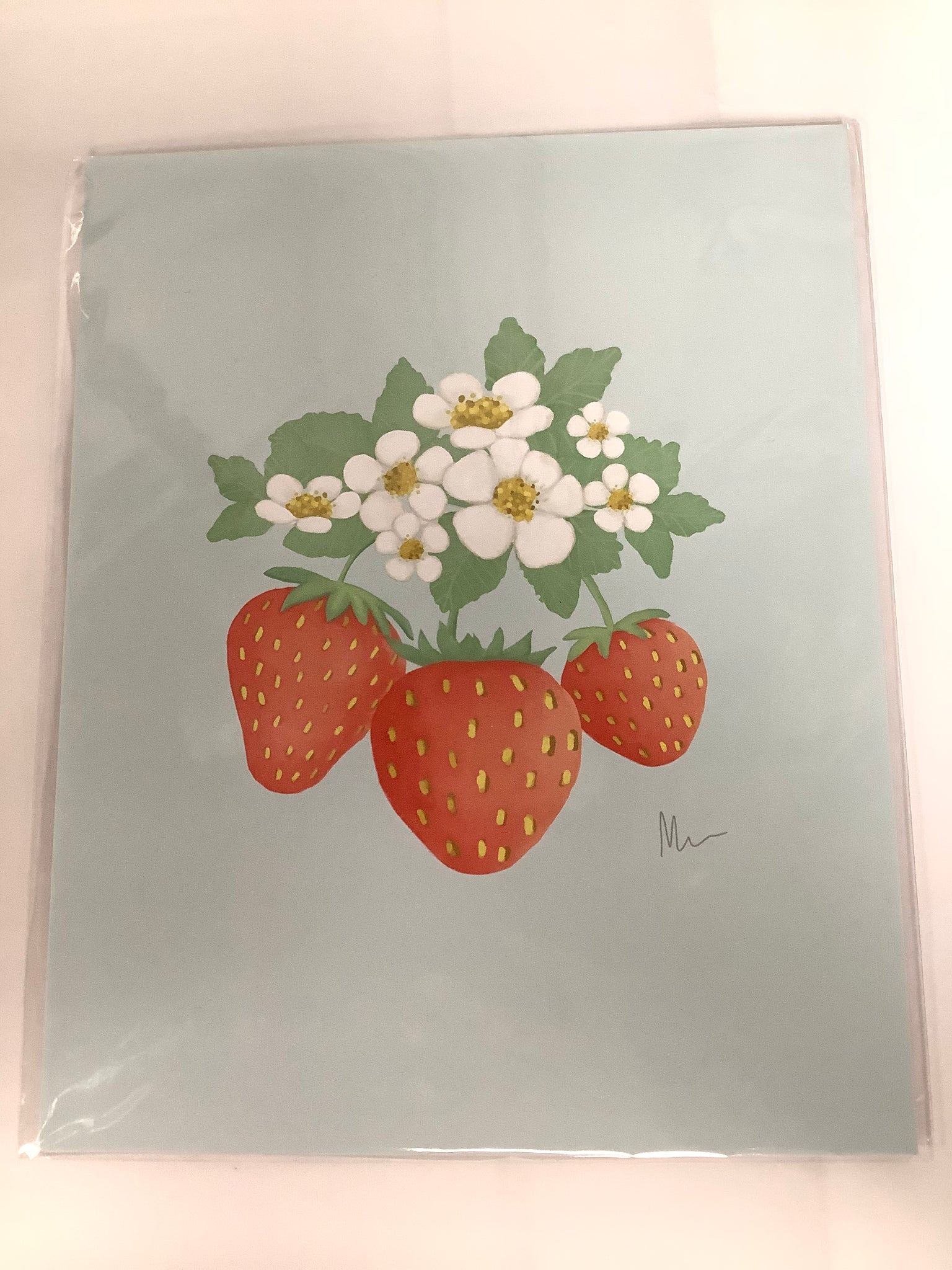 Strawberries Print 8x10 Karen Marcum