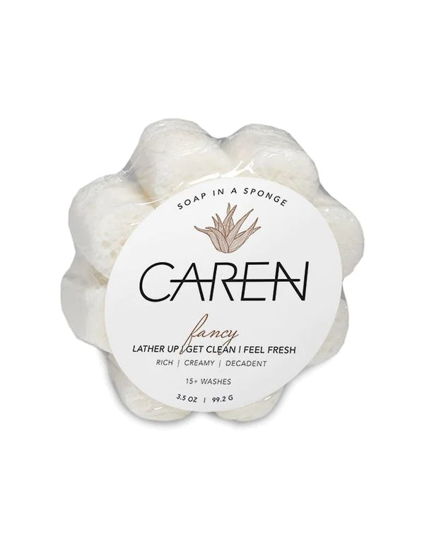 Caren Shower Sponge White