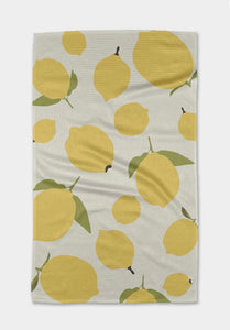 Geometry Sunny Lemons Tea Towel