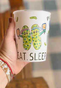 Eat. Sleep. Pickleball Reusable Cups