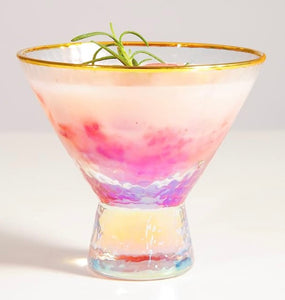 Iridescent Martini Glass