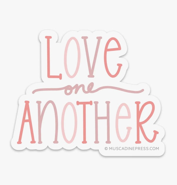Love One Another Vinyl Sticker