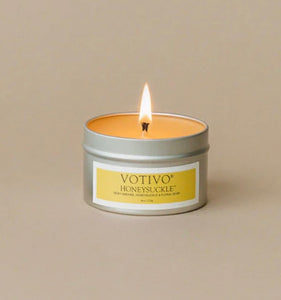 Votivo Travel Tin Candle-Honeysuckle