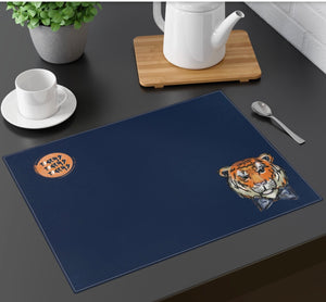 Navy Tiger Paper Placemats