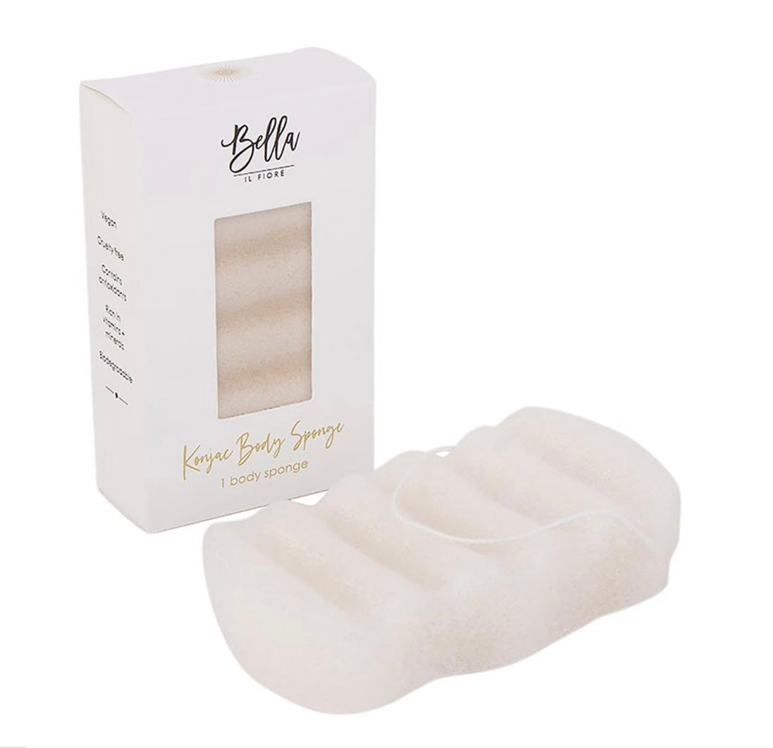 Bella Konjac White Body Sponge