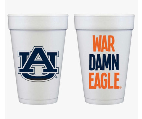 UA/War Damn Eagle Styrofoam Cups