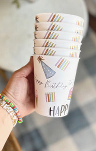 Happy Birthday Reusable Party Cups