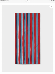 Geometry Star Spangled Stripes Bar Towel