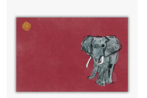 Crimson Elephant Paper Placemats