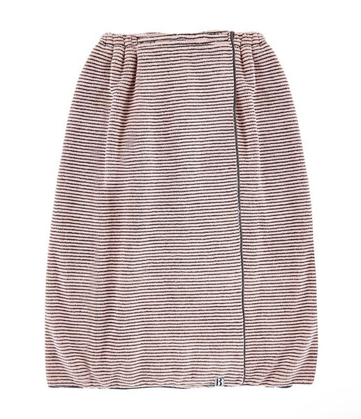 Bella Blush Stripe Terrycloth Spa Wrap