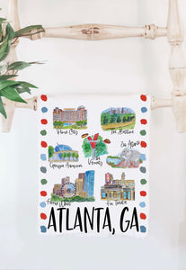Atlanta GA Tea Towel