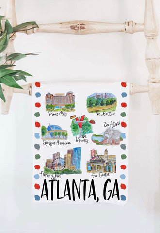 Atlanta GA Tea Towel