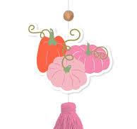 Pink Pumpkin Trio Car Air Freshener