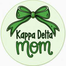Sorority Mom Bow Button