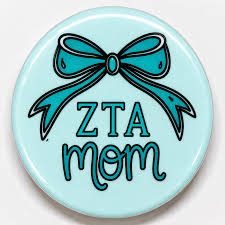 Sorority Mom Bow Button
