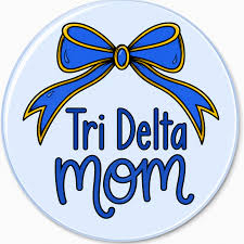 Sorority Mom Bow Button