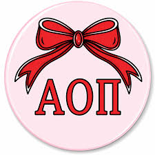 Big Bow Sorority Button