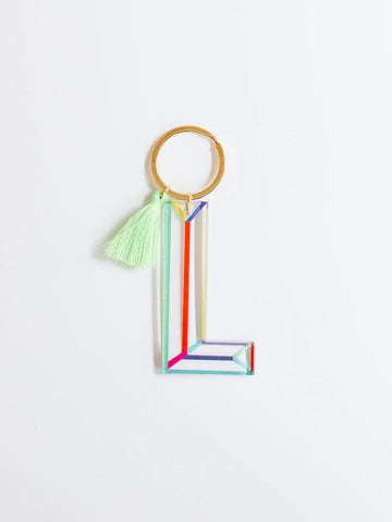 "L" Acrylic Letter Keychain