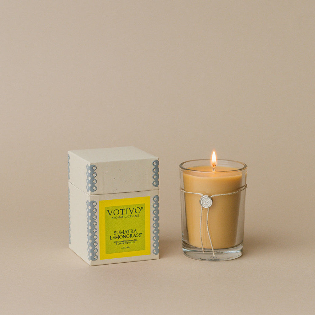 Votivo Aromatic Candle 6.8 oz. Candle-Sumatra Lemongrass