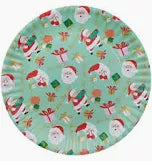 Green Santa Melamine Platter