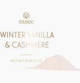Winter Vanilla and Cashmere Bath Salt Soak Mini Musee